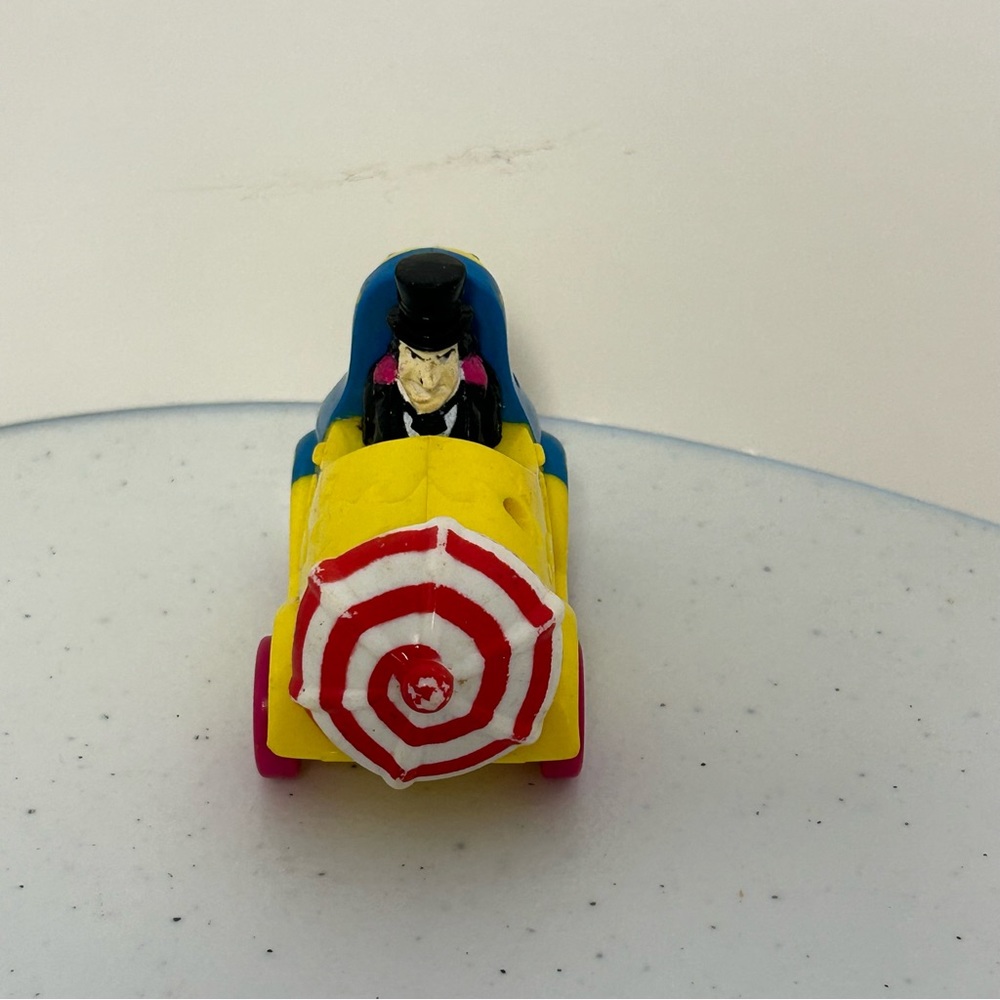 Vintage 1991 McDonald's Happy Meal Toy Batman DC Comics Penguin in Umbrella Car.
